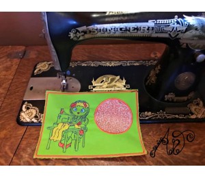 Stickserie ITH - Mug Rugs Sewing Girls